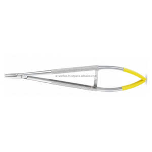 Portaagujas de Acero Inoxidable con Certificación ISO y CE A-1 VERITAS T/c Barraquer de 14 cm, Instrumento de Sutura |   Kit de sutura, instrumento médico - Product Image 5