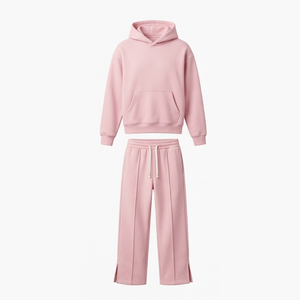 Ensemble survêtement homme molletonné 100% coton 400g, coupe oversize, respirant, avec logo personnalisé, idéal pour l'hiver - Product Image 3