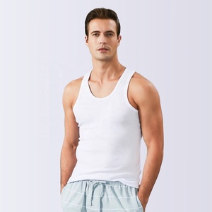 เสื้อกล้าม100% แขนกุดสำหรับผู้ชายเสื้อกล้ามคอลึกผ้าโพลีเอสเตอร์น้ำหนักเบาฤดูร้อน - Product Image 3