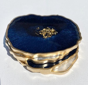 Best Selling <b>Resin</b> Coasters Set With Modern Coasters Special <b>Top</b> Quality Made In India - Product Image 2