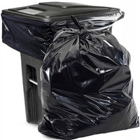 Bolsa de basura grande de plástico negro Bolsa de basura de plástico forro de plástico