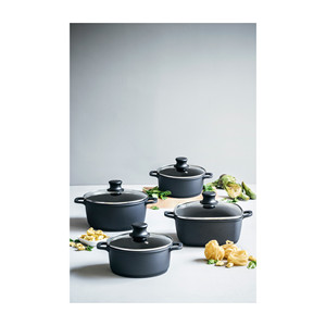 Casseruola Bassa Forte con Coperchio in Vetro 28 Cm per Cuocere e Preparare Cibi - Product Image 2