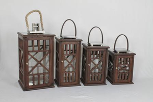 Nueva Llegada, Linterna de Madera Hecha a Mano Ecológica, Portavelas de Diseño Clásico Personalizado de Alta Calidad, Decoración para Interiores y Exteriores - Product Image 4