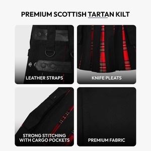 Fabricant de kilt en gros, kilt écossais personnalisé, kilt traditionnel des Highlands pour hommes, usine de vêtements de sport OEM - Product Image 3