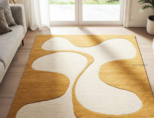 Alfombra multicolor de lana hecha a mano, de alta calidad, ecológica, antideslizante y cálida para sala de estar, habitaciones infantiles, hoteles y oficinas. - Product Image 1