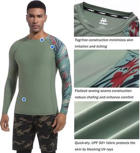 Maillot de compression à manches longues pour homme grande taille, protection UV UPF 50+, sublimation, surf, natation, MMA, BJJ, personnalisable OEM ODM - Product Image 5