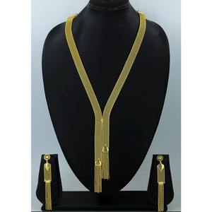 Parure de bijoux collier avec boucles d'oreilles en laiton plaqué or pur parure de bijoux collier design haute qualité Émirats arabes unis Dubaï - Product Image 4