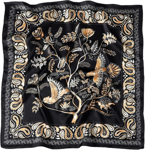 Tela de Satén Estampada Personalizada de Alta Calidad para Bufandas, para Campañas de Marketing de Marca Privada en Europa e Israel, OEM ODM - Product Image 6