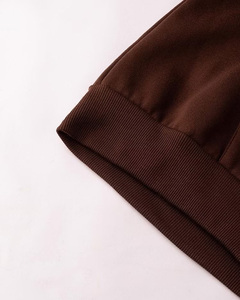 Sudadera con Capucha Marrón para Hombre, Unisex, de Algodón Tejido, Informal, Otoñal, con Logotipo Estampado en la Parte Delantera, Corte Regular - Product Image 5
