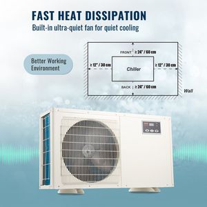 Compresor de Agua Silencioso de 1.5 HP para Acuarios Hidropónicos de 500 Galones (1892 L) de Agua Dulce/Salada - Product Image 4