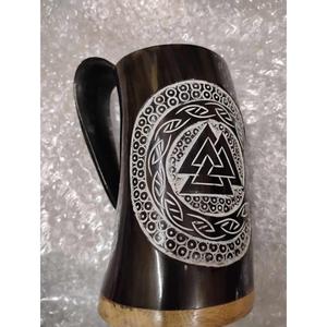 Farmhouse Country Style Real Buffalo Horn Beer Mugs Antique Horn Mug Lightweight And Leakproof Latest Arrival - Product Image 6
