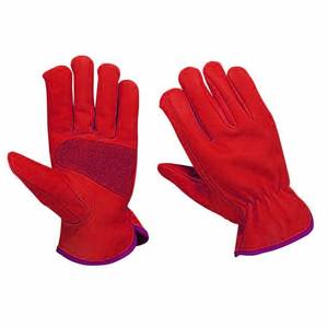 Guantes de Trabajo Reforzados de Piel de Cabra, Nuevo Diseño, Logotipo Personalizado, Resistentes al Calor, Protección para Jardinería - Product Image 3