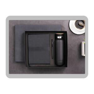 PU Leather Embossed Diary Pen Keychain Tumbler Water Bottle Corporate Promotional Business <b>Gift</b> <b>Set</b> Personalized Customized - Product Image 4