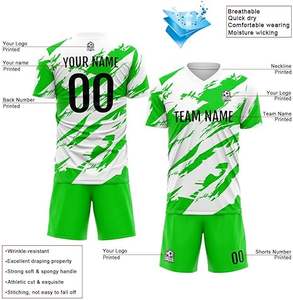 Uniforme de Fútbol de Último Diseño 100% Poliéster, Nuevo Estilo para Adultos, Logotipo Personalizado, Color Personalizado, Alta Calidad, Secado Rápido - Product Image 3