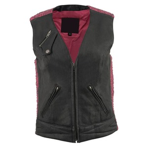 Chalecos de Cuero Genuino de Alta Calidad OEM, Impermeables, para Mujer, Estilo Motero y Personalizados - Product Image 1