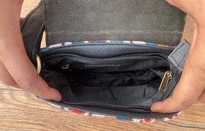 Nuevo bolso bandolera de cuero genuino hecho a mano Jacquard de gran venta, multiuso, nuevo diseño Vintage, bolso cruzado, productos a granel de tarifa barata - Product Image 6