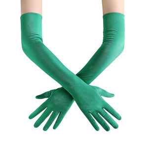 Gants longs en polyester légers et respirants pour fêtes en extérieur, extensibles jusqu'au coude, style haute couture pour événements - Product Image 1