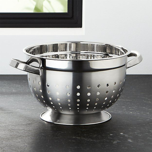 Premium Quality Stainless Steel <b>Colander</b> With Base And Handles Kitchen <b>Strainer</b> For Draining Pasta Vegetables & Fruits Low Price - Product Image 1