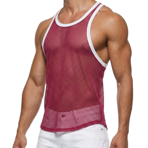 Custom Hip Hop Design Neckline Screen Print Logo Football Training Sleeveless Mesh Polyester Work <b>Vest</b> Men Mesh Soccer <b>Vest</b> - Product Image 2