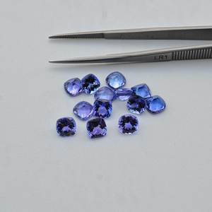 Tanzanita Azul Natural de 6mm, Corte Cojín Facetado, Piedra Preciosa Suelta Pulida a Granel, Buen Brillo, Joyería de Tanzanita, Mejor Colección 2026 - Product Image 1