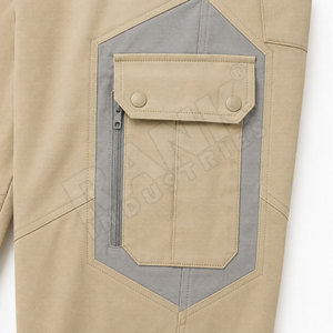 Pakistan Factory Direct Top Selling New Arrival Men Cargo Pants Washed Multi Pocket Design <b>Plain</b> Solid Color Men's Pants - Product Image 4