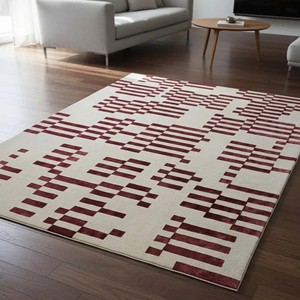 Alfombra Moderna Abstracta Geométrica, Alfombra Suave Hecha a Mano, Antideslizante, para Sala de Estar, Dormitorio, Oficina, Hotel, Decoración - Product Image 1