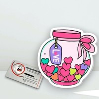 Palette d'extension de cils magnétique en acrylique personnalisée, forme cœur, papillon, diamant, outil de beauté