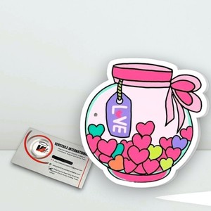 Acrylic Round Lash Heart Love Eyelash Custom Acrylic Lash Tile Magnetic Eyelash Extension Palette Beauty <b>Tool</b> Diamond Butterfly - Product Image 4