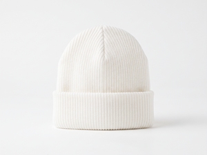 DUMELA INTERNATIONAL Bonnet unisexe 100 % acrylique à revers, couleur unie, décontracté, chaud pour l'hiver, style urbain, imprimé en relief - Product Image 1