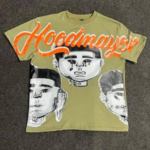 Camisetas de Algodón 100% para Hombre, Diseño Personalizado, Corte Holgado, Estampado Frontal, Manga Corta, Estilo Urbano, Transpirables - Product Image 4