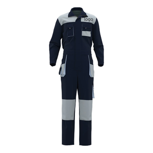 Overol de Trabajo al por Mayor de Alta Calidad OEM/ODM con Franjas Reflectantes, Cuello Camisero, Tela de Poliéster Transpirable, Corte Regular - Product Image 1