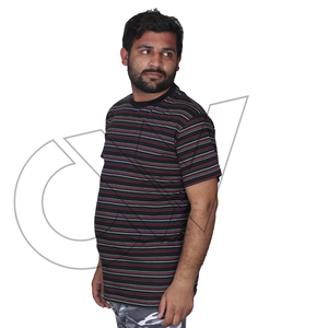 High Quality 2026 Men's <b>Vintage</b> Front Fringe Short Sleeve T-<b>Shirt</b> Knitted Solid 100% Organic Cotton Quick Dry Regular Length - Product Image 4