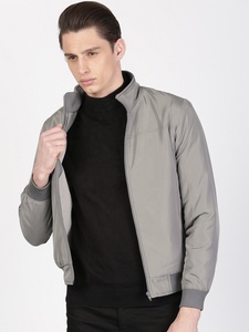 Blouson d'aviateur professionnel décontracté de printemps pour hommes Polyester élégant avec tissu en cuir Impression de logo personnalisable de grande taille - Product Image 6