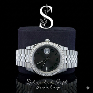 Joyería de Moda Estilo Hip Hop para Hombre y Mujer, Hecha a Mano, con Diamantes Moissanite de Calidad VVS, Acero Inoxidable, Dos Tonos, con Ventana de Cristal - Product Image 1