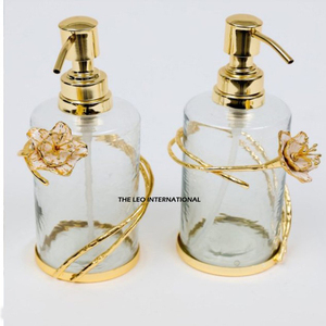 อุปกรณ์ห้องน้ำสีเงิน ดีไซน์หรูหรา ขวดปั๊มโลหะคุณภาพพรีเมียมรูปทรงตามสั่ง สำหรับสบู่เหลว - Product Image 5