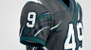 Camiseta de Fútbol Americano de Manga Corta Transpirable con Diseño Personalizado al por Mayor, Impresa con el Logotipo OEM para Venta en Línea - Product Image 4