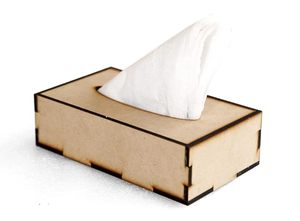 Modern Wooden Tissue Box Cover Sliding Bottom Rectangular Holder Eco-Friendly Car Desktop Organizer Bathroom Office Aqudus - Product Image 3