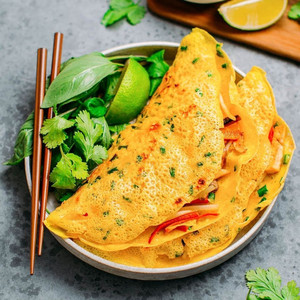 Premium Sizzle Cake Powder for Traditional Vietnamese Banh Xeo Crispy Pancakes - Product Image 5