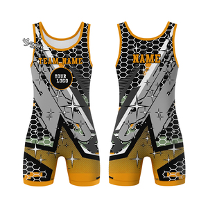 Unisex Custom Wrestling Singlet Personalized Classic Uniform for Adults <b>Professional</b> Package Combo Spandex/Polyester Stretch - Product Image 4