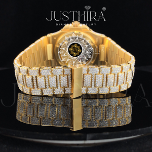 Montre-bracelet élégante la plus vendue, en acier inoxydable, style antique, avec cadran en cristal saphir et mouvement à quartz, idéale pour un usage quotidien - Product Image 5