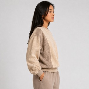Sweat-shirt femme de qualité supérieure 2026, effet délavé, personnalisable, respirant et confortable - Product Image 2