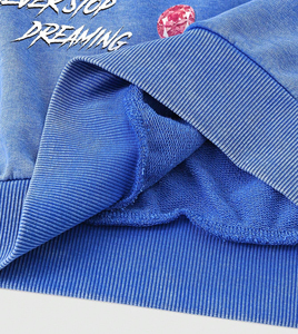 Sweat à capuche zippé pour homme, coupe oversize, style streetwear, imprimé sérigraphié, effet délavé, en coton molletonné vintage - Product Image 6