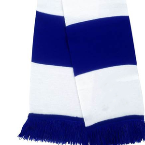 ผ้าพันคอไหมพรมสีน้ำเงินรอยัลขาวสไตล์คลาสสิกแบบสั่งทำพิเศษ ขอบอะคริลิคสองชั้น อุ่นสบาย สำหรับแฟนคลับพรีเมียร์ลีก - Product Image 5