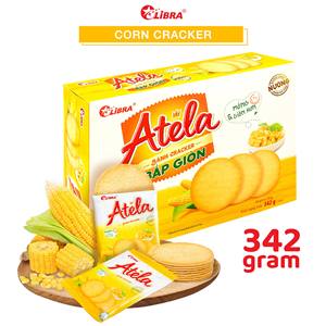 Venta al por mayor buen precio maíz crujiente galletas 342G salado dulce bolsita caja - Product Image 4