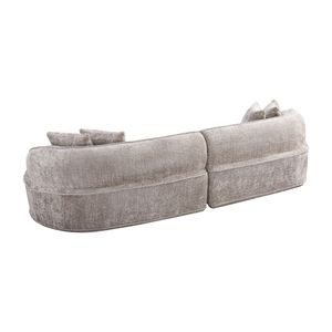 Divano Angolare Moderno di Lusso Oversize a Forma di L, Design Minimalista con Comodo Letto Pieghevole per Soggiorno o Appartamento - Product Image 6
