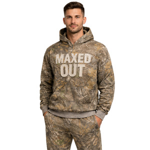 เสื้อฮู้ดดี้ผ้าฟลีซหนานุ่มคุณภาพสูง พิมพ์ลายพราง Real Tree  พร้อมโลโก้สั่งทำพิเศษ ทรงบ็อกซี่  เสื้อสเวตเชิ้ตลายพราง  ปรับแต่งแบรนด์ได้ - Product Image 1