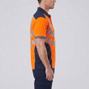 Polo de travail pour homme, léger, respirant, à manches courtes, idéal pour les travaux en extérieur et de service - Product Image 5