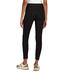 Leggings noirs unis à taille haute pour femmes, tricotés, extensibles, sans coutures, pour le yoga et la gym, style basique toutes saisons, de BD - Product Image 6