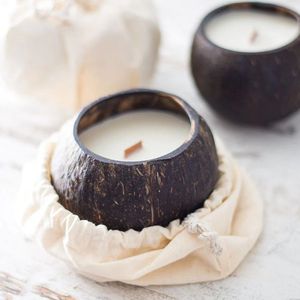 Vela de Cáscara de Coco de Calidad Premium 2026, Cera de Quema Limpia para Aromaterapia y Regalos, Aroma Duradero, Artesanía Premium - Product Image 4