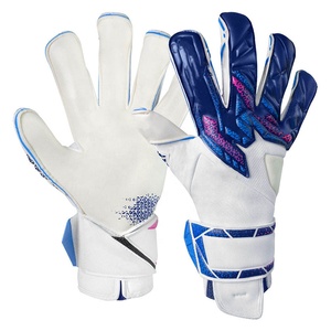 Wholesale Strong Control Grip Soccer Goalkeeper <b>Gloves</b> Anti-Slip <b>Latex</b> Palm Leather Material Finger Protection Goalkeeper <b>Gloves</b> - Product Image 1